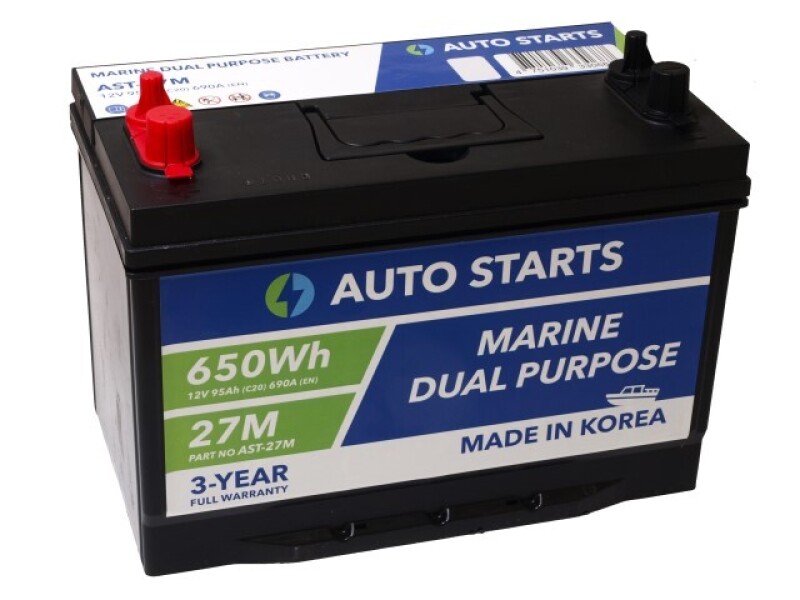 Marine Dual Purpose Battery 95Ah + XTROBB зарядное устройство 8A/4A
