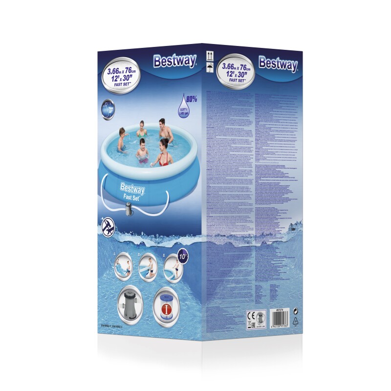 Baseinas Bestway 57274 Fast Set 366x76 cm