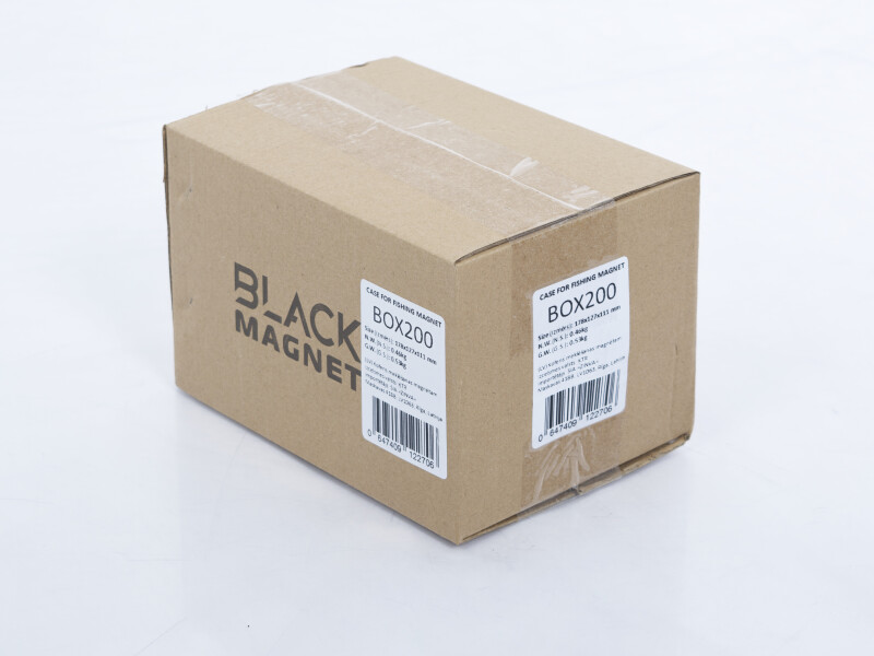 Magnetinis ieškiklis 80 kg Black Magnet F80 su lagaminas paieškos BOX200