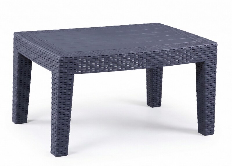 Rotango sodo stalas 70x50x38 cm, pilkas