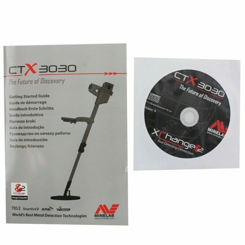 Metal Detector Minelab CTX3030 + CTX 3030 17" and 6" Double-D COILS