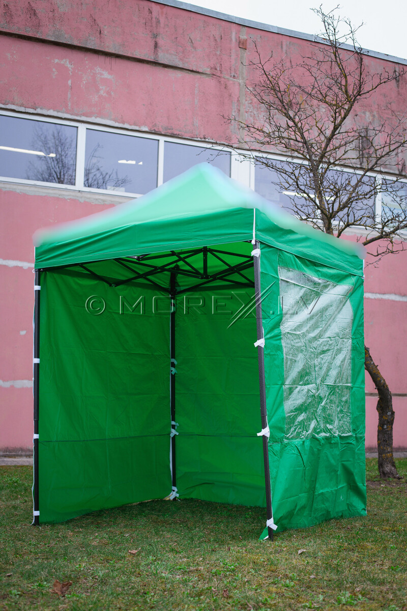 Sienas nojumei 2x2 m, 4gab. komplekts, zaļa krāsa, auduma blīvums 160 g/m2