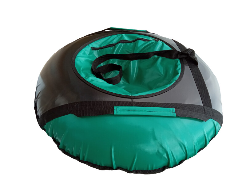 Надувные Санки-Ватрушка “Snow Tube” 110 cm, Черно-Зеленый