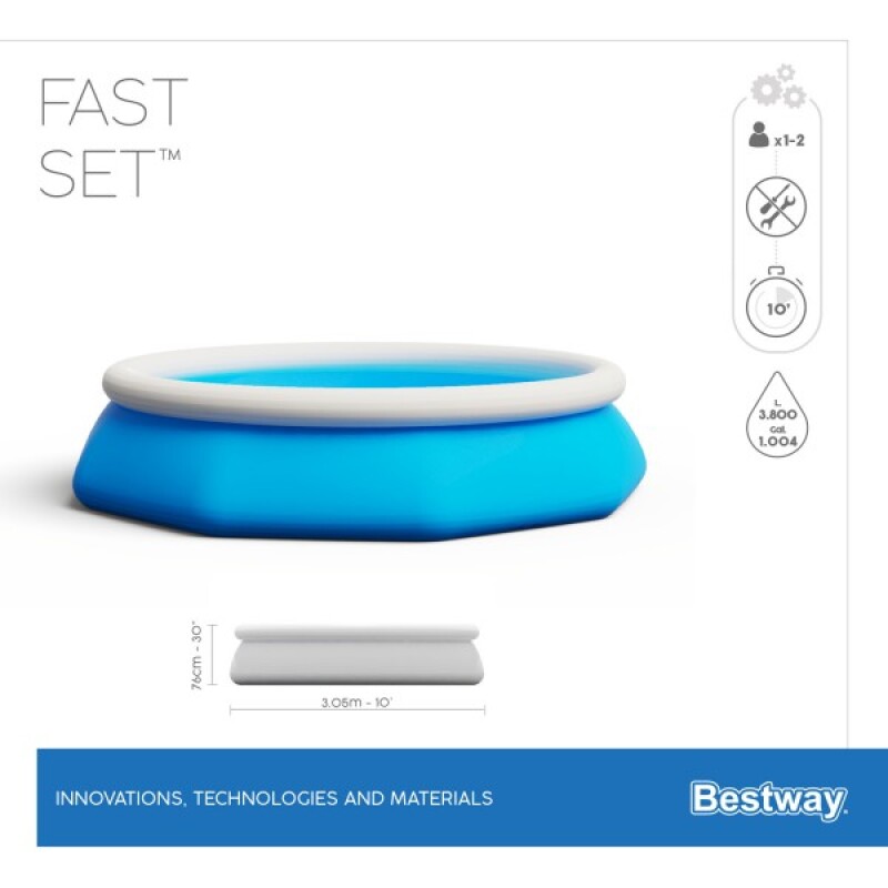 Baseinas Bestway 57270 Fast Set 305x76 cm Pool Set