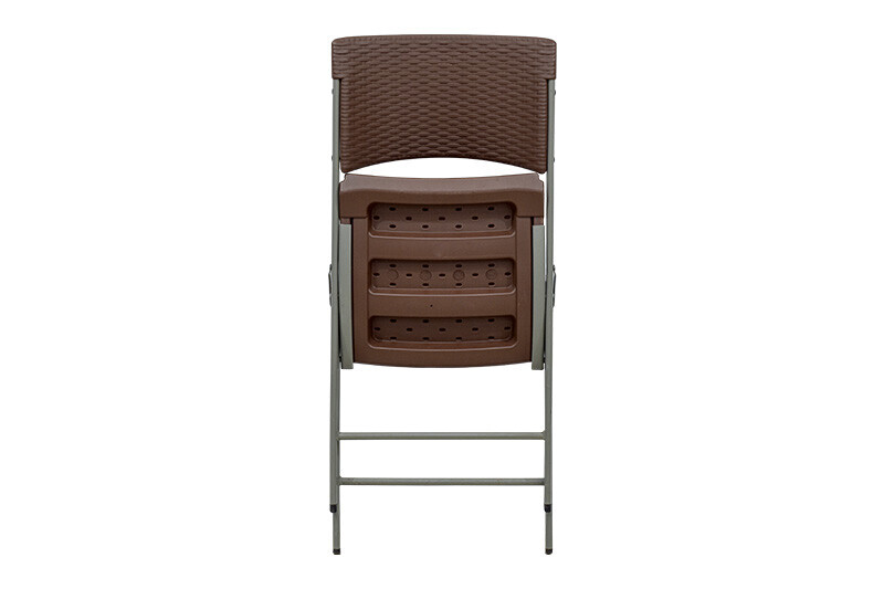 Sulankstomas kvadratinis rotango dizaino stalas 86x86x74 cm + 2 kėdė