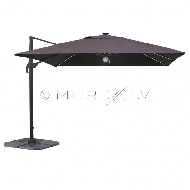 Солнцезащитный зонт с освещением Bright Night 3x3 м