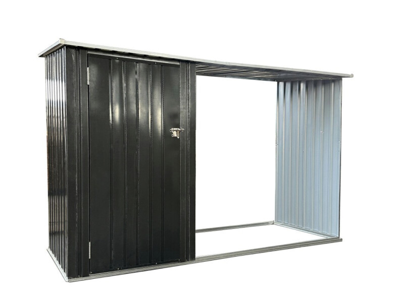 Metalinis sodo sandėliukas - namelis, 249x103x160 cm