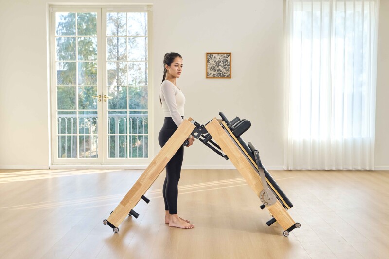 Sulankstomas medžio masyvo Pilates reformeris 60R