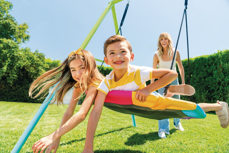 Vaikų žaidimų aikštelė su sūpynėmis gandro lizdas (2in1) Ø 81 cm, Intex 44125