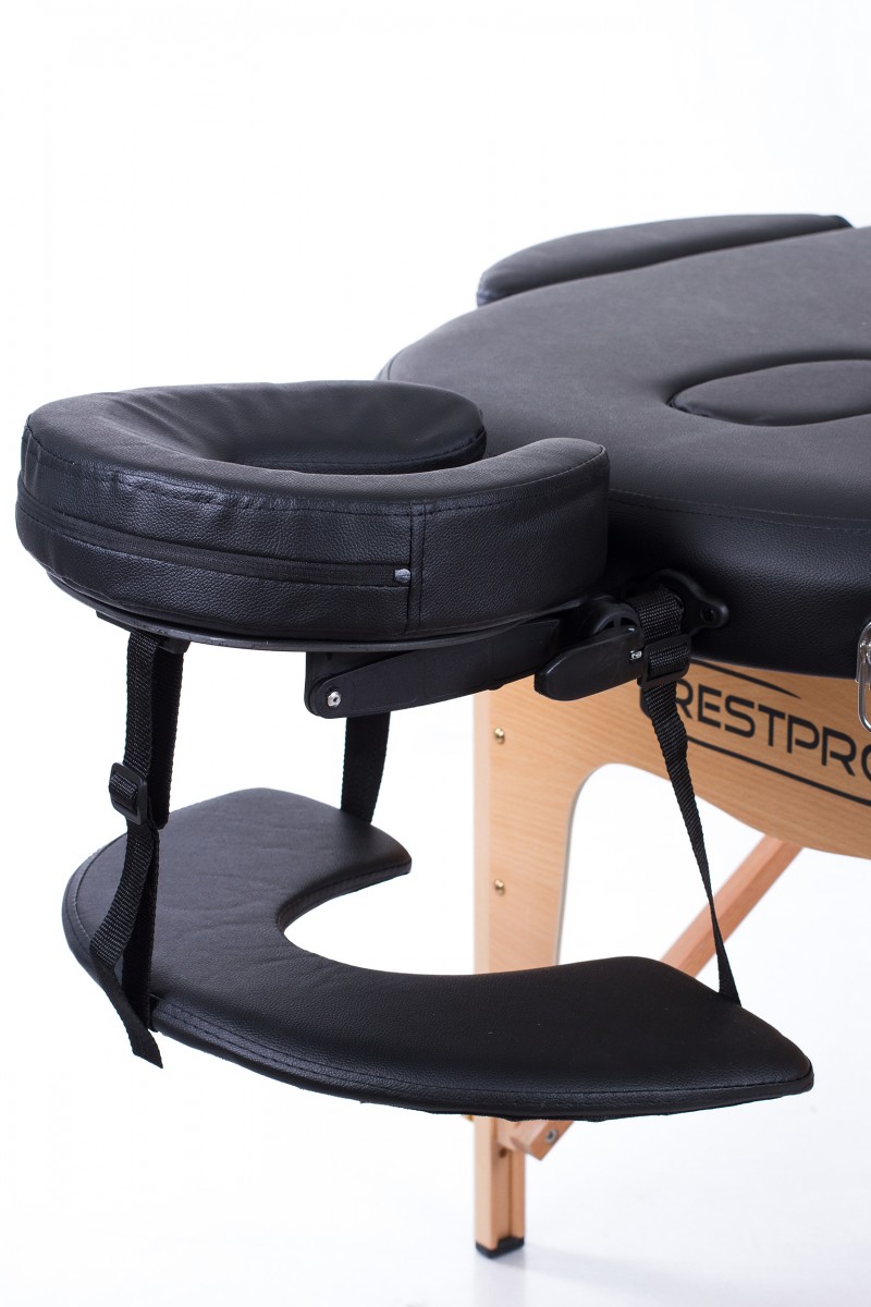 Складной массажный стол (кушетка) RESTPRO® Classic Oval 3 Black