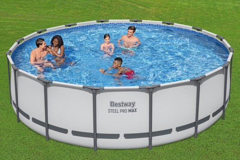 Karkasinis baseinas Bestway Steel Pro Max Set 488x122 cm, su filtruojančiu siurbliu ir priedais (5612Z)