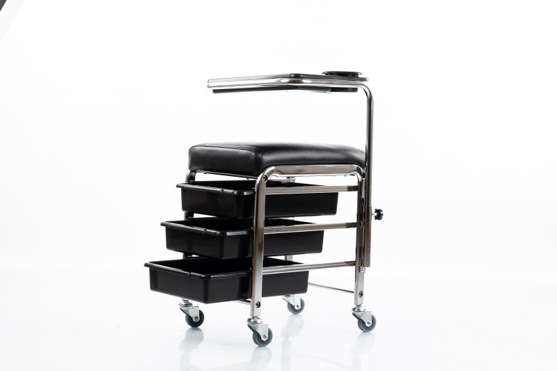 Professional pedicure chair with a foot stand and shelves CH-5005