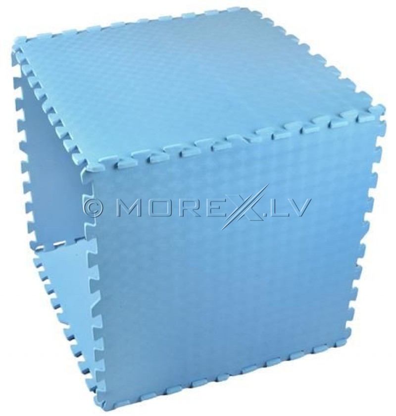 Paklājs zem trenažiera Puzzle 61х61cm 4gb. zils - sporta grīda (00002816)