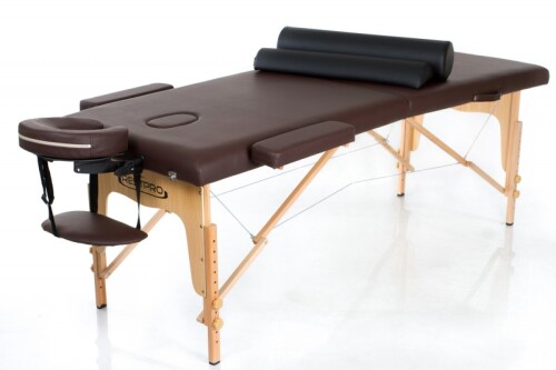RESTPRO® Classic-2 Coffee Massage Table + Massage Bolsters