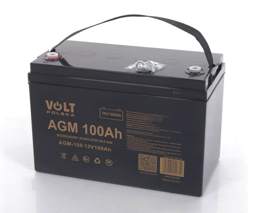 Power boat AGM battery 12V 100AH
