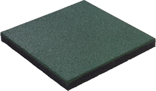 Guminė saugos plytelė KBT 50×50×4,5 cm, žalias