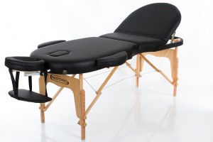 RESTPRO® VIP OVAL 3 BLACK sulankstomas masažo stalas