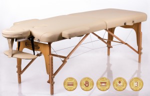Sulankstomas masažo stalas RESTPRO® Memory 2 Beige