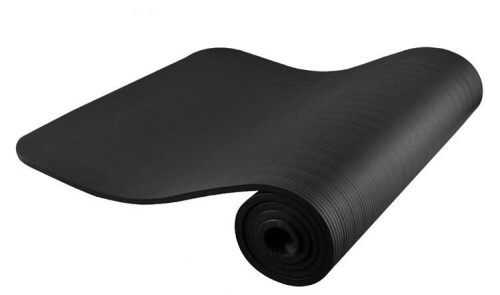 Gimnastikos yoga fitness pilates kilimėlis 181х61,5х1 cm juodas
