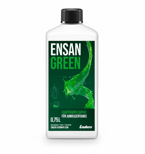 Sanitarinio skysčio koncentratas biotualetams Ensan Green Active 0,75 L (50ml/10l)