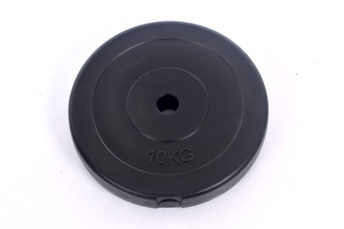 Vinilo svorio diskas štangoms ir hanteliams 10kg (31,5,5mm)