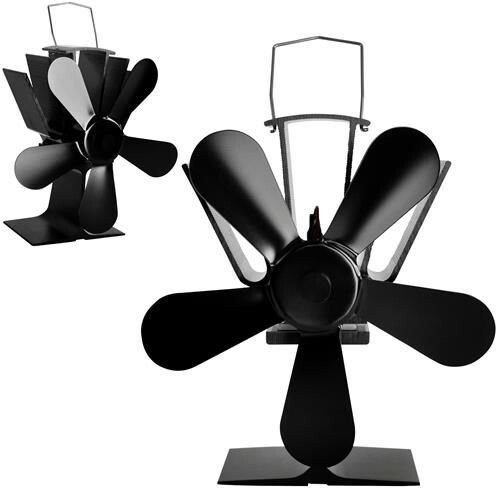 5-blade fireplace fan