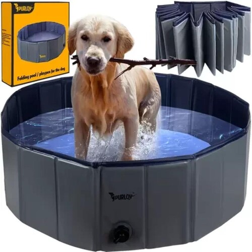 Sulankstomas baseinas šunims 100x30