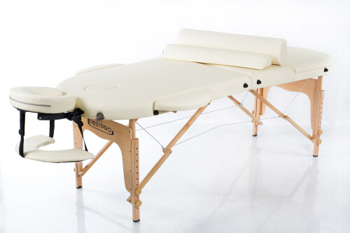 Masažo stalas + masažo pagalvėlės RESTPRO® Classic Oval 3 Cream