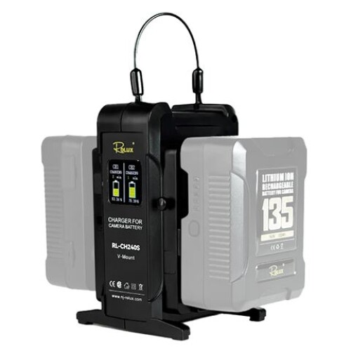 Rolux Dual Fast Charger RL-CH240S for V-Mount Battery