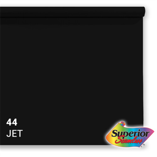 Superior Background Paper 44 Jet Black 2.18 x 11m