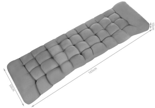 Sodo krėslo pagalvė 165x50 cm, pilka