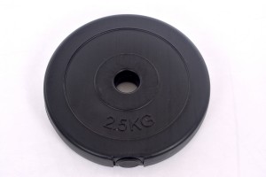 Vinilo svorio diskas štangoms ir hanteliams 2,5kg (31,5mm)