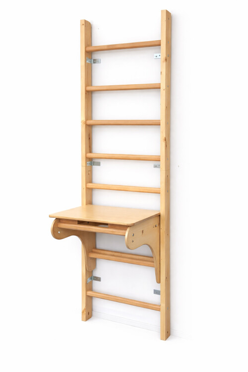 Medinės švediškos kopėtėlės RESTPRO® WOOD 230x65 cm su staliuku