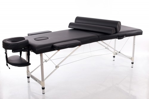 RESTPRO® ALU 2 S Black Massage Table - Massage Bolsters