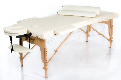 RESTPRO® Classic-2 Cream Massage Table + Massage Bolsters
