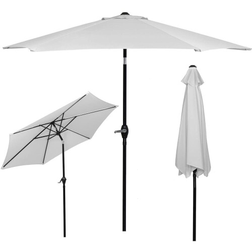 Sun protection umbrella 2,5 m, grey