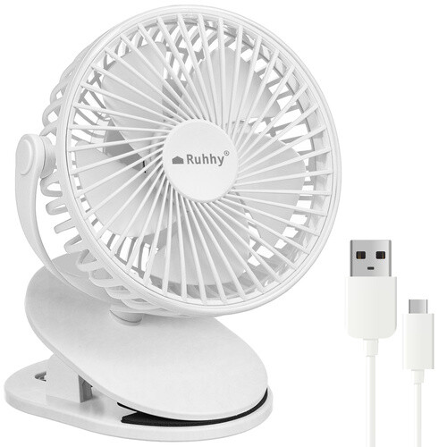 Cordless fan with clip