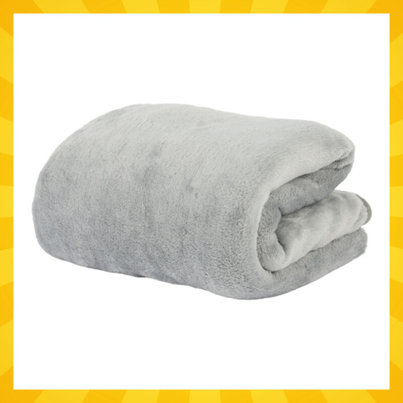 3-in-1 plush pillow, blanket and toy Hamster, grey