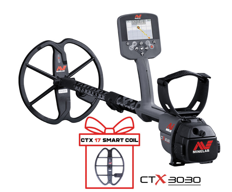 Metal Detector Minelab CTX3030 + CTX 3030 17" and 6" Double-D COILS