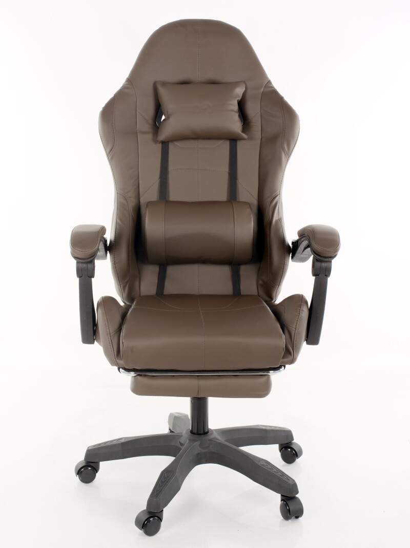 Ergonomiška biuro ir kompiuterio kėdė, ruda spalvos