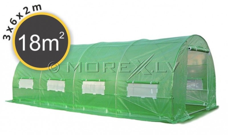 Arch Plastic Film Greenhouse 18m² (3x6m)