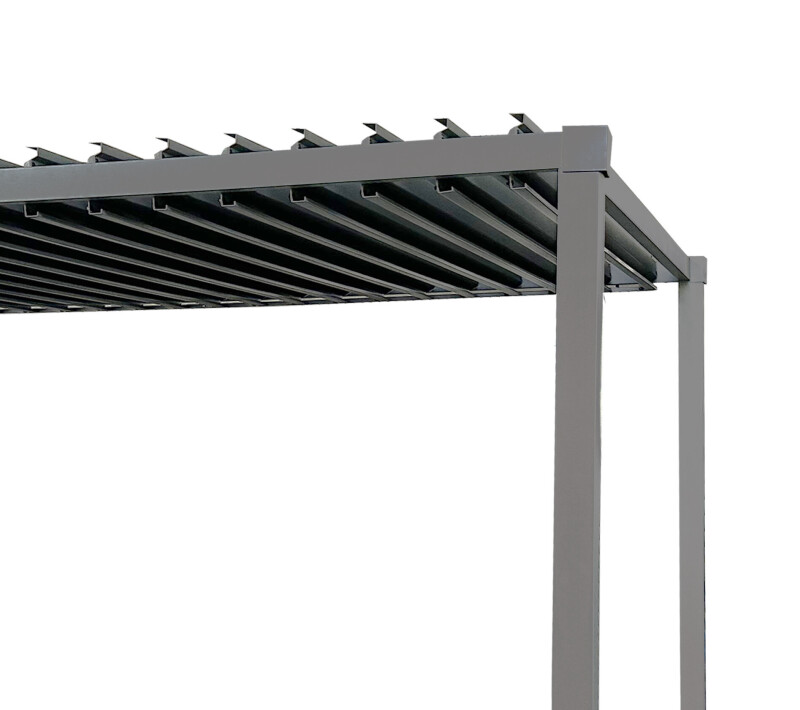 Bioclimatic Steel Roof Pergola 3x4m with Adjustable Louvers