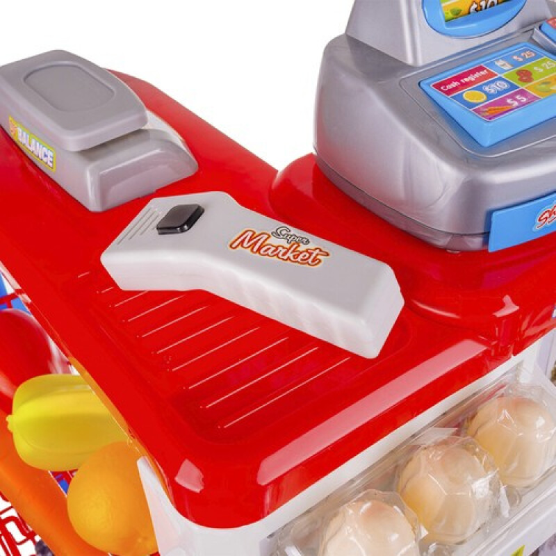 Vaikų prekių parduotuvė su maisto produktais