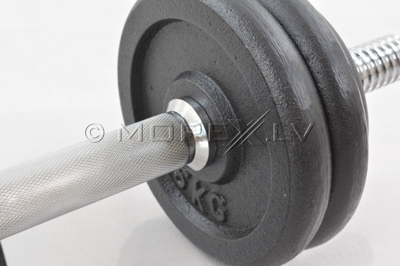 Metalinis hantelių rinkinys 2 x 15 kg