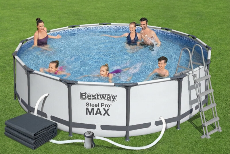 Karkasinis baseinas Bestway 56950 Steel Pro Max Set 427x107 cm