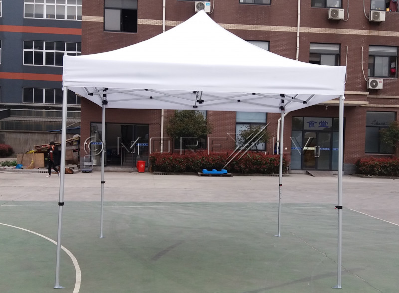 Pop Up Folding awning 3x3 m, without walls, white, X series, steel (tent, pavilion, canopy)