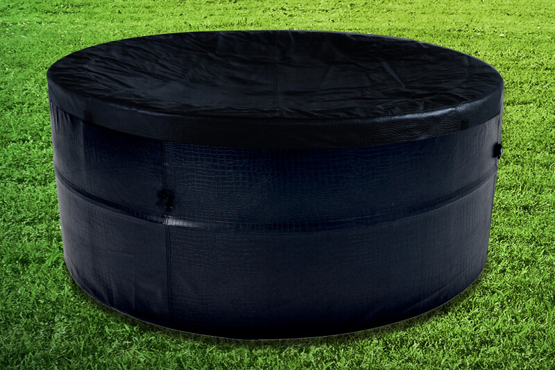 Karkasinis džakuzi Avenli Spa Osaka Black Leather, 4-6 asmenims