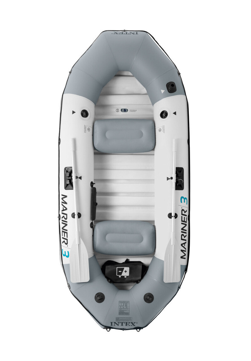 Intex MARINER 3 FULL SET with Neraus NRS 62X + Marine Dual Purpose Battery 110Ah
