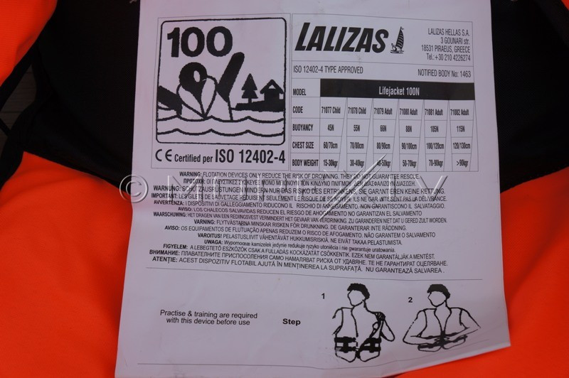 Lalizas gelbėjimosi liemenė, 40-50 kg