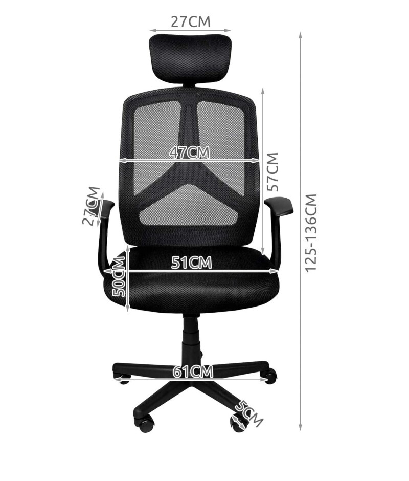 Ergonomic Office Chair, black (8981)
